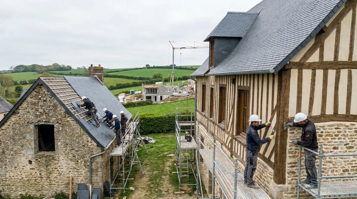 Artisanat du BTP dans le Calvados : dynamiques et emploi local 2026 - illustration article blog Artizo