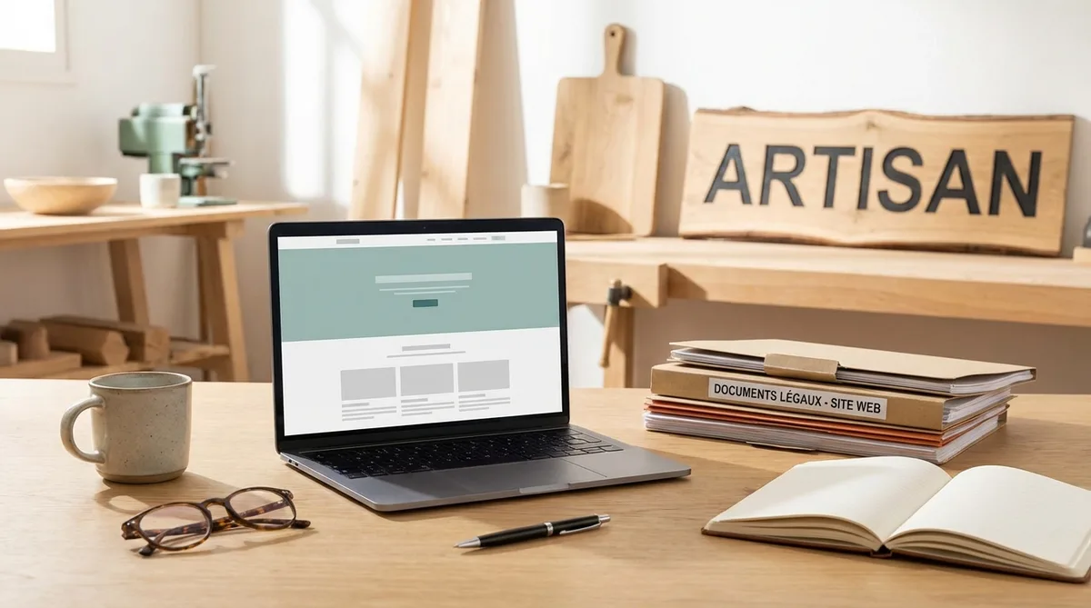 Documents juridiques obligatoires pour votre site artisan - illustration article blog Artizo