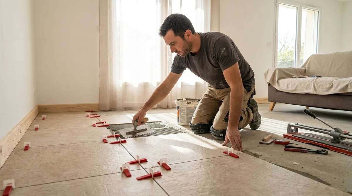 Prix d'un carrelage au m2 et devis de pose - illustration article blog Artizo
