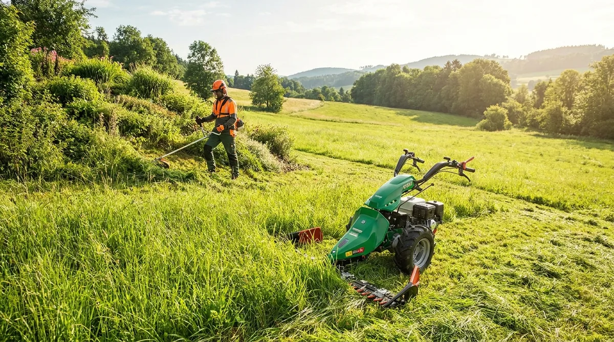 Prix d'une motofaucheuse et guide d'achat complet - illustration article blog Artizo