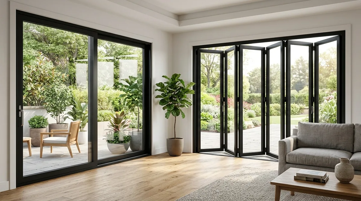 sliding glass door vs accordion door comparison
