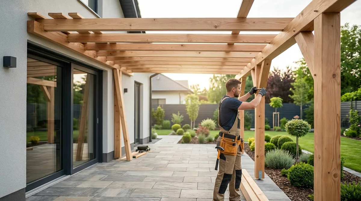 Prix d'une pergola en bois et de sa pose - illustration article blog Artizo