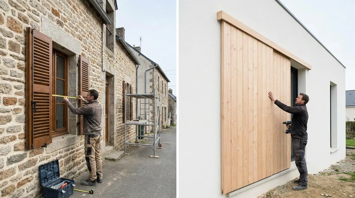 Prix de volets en bois et coût de leur pose - illustration article blog Artizo