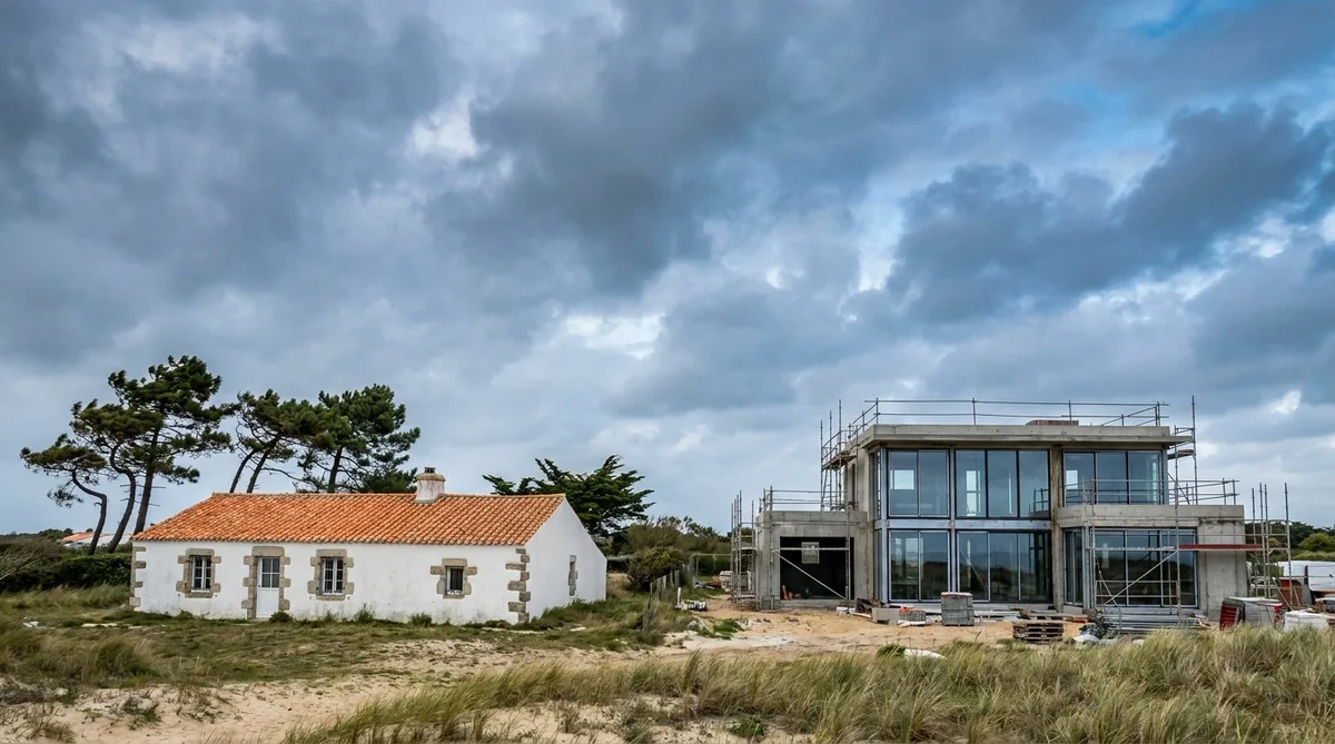 Résistance aux tempêtes en Vendée : les normes BTP en 2026 décryptées - illustration article blog Artizo
