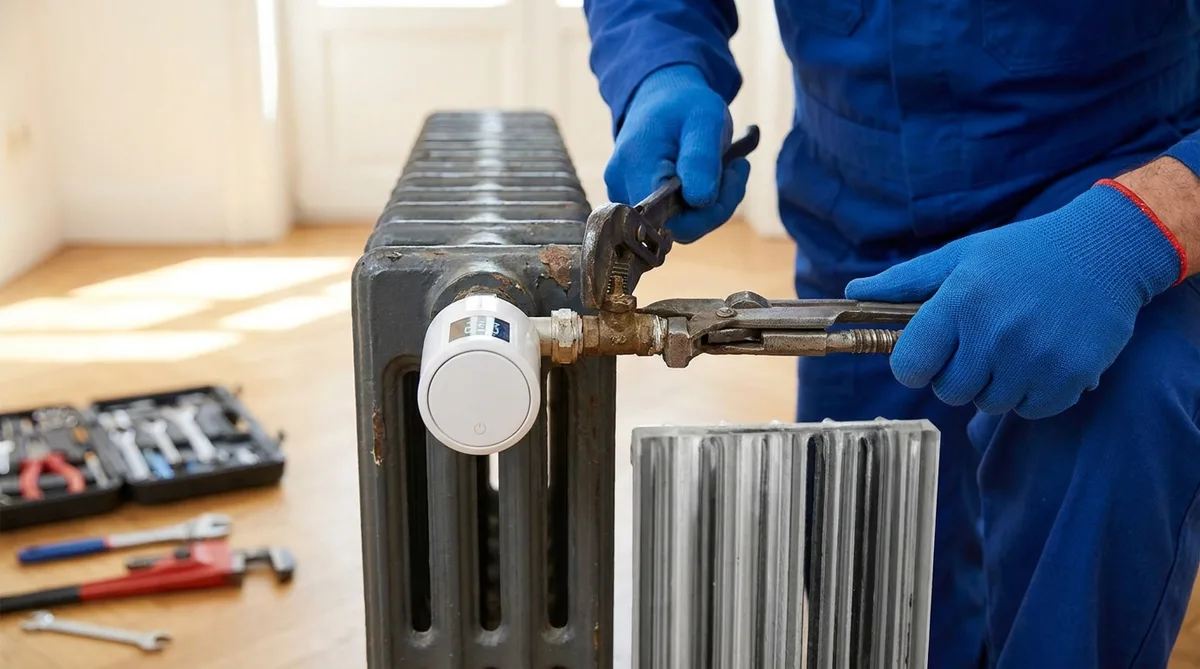 Robinet thermostatique sur radiateur en fonte, que faire ? - illustration article blog Artizo