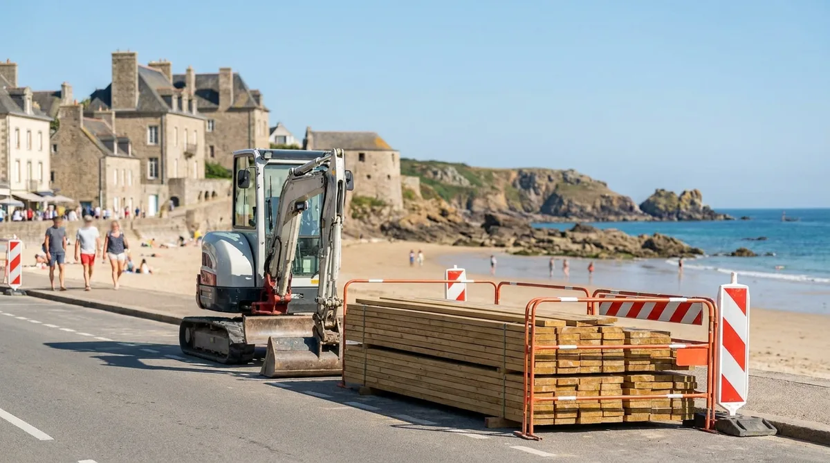 Travaux d'été en Côtes-d'Armor : Règles BTP en Zone Touristique - illustration article blog Artizo